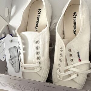 Superga Women's Classic White Sneakers